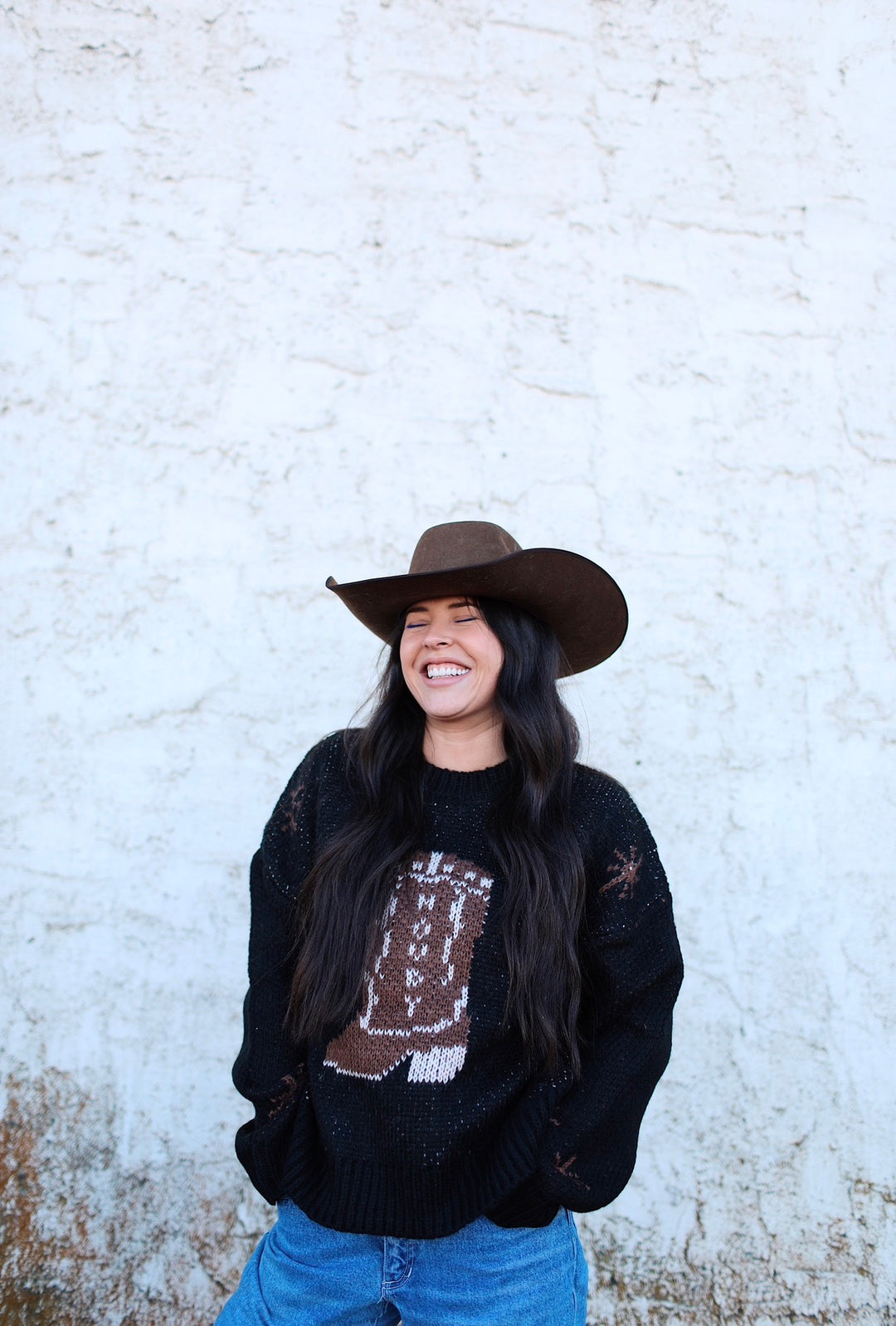 Cowboy Boot Sweater