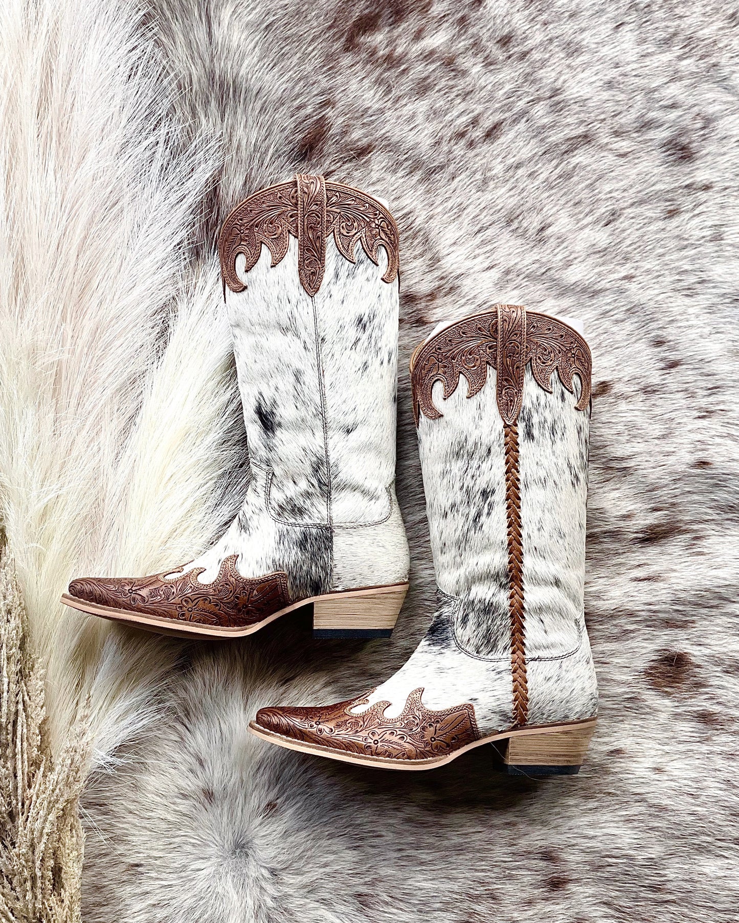 Adelaide Cowhide Boots