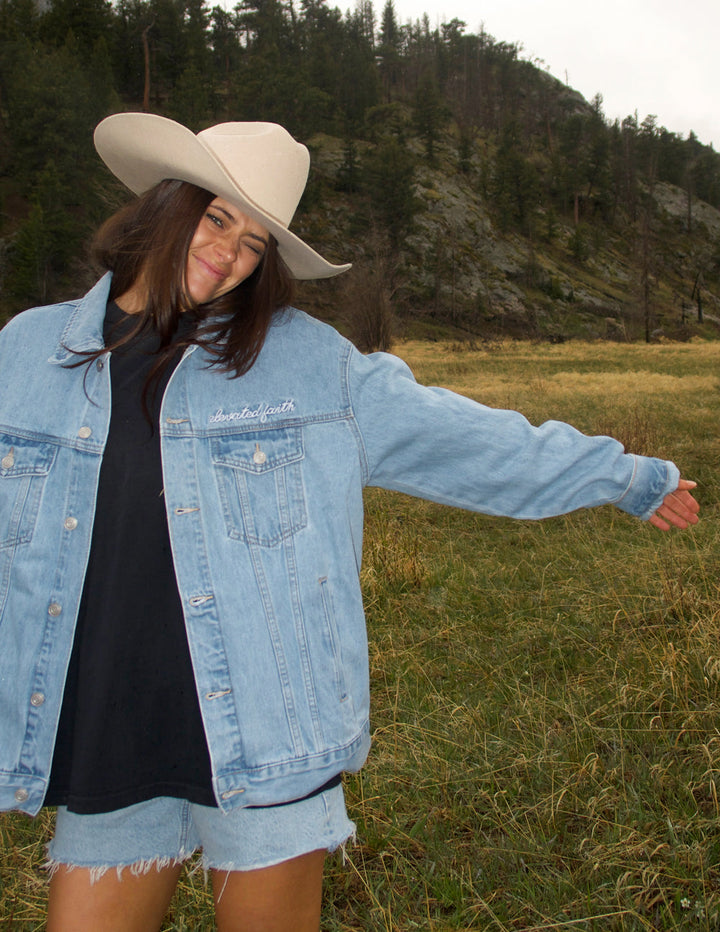 What A Friend We Have In Jesus Denim Jacket