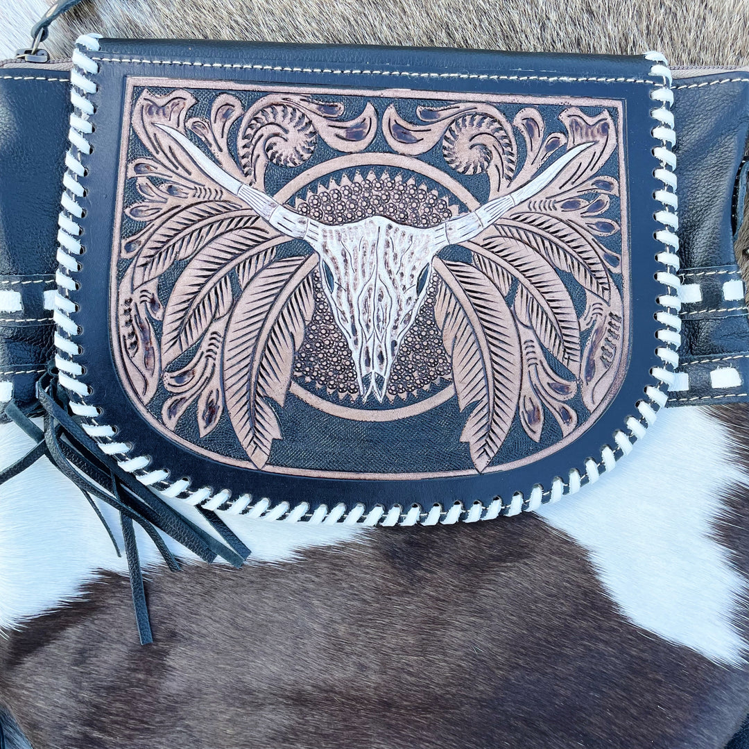 Spirt of the Herd Hand Tooled Bag
