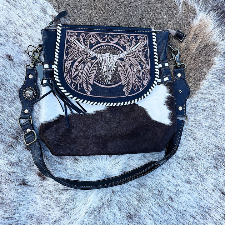 Spirt of the Herd Hand Tooled Bag