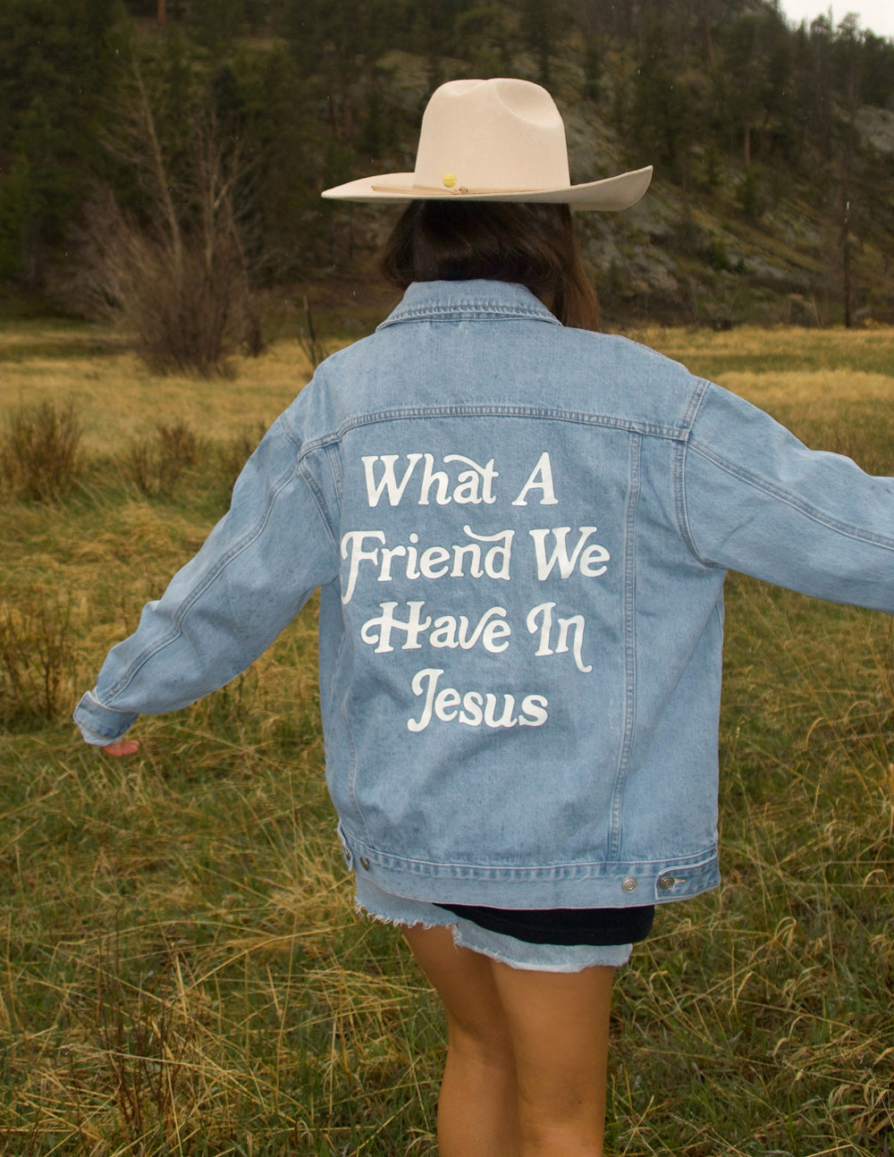 What A Friend We Have In Jesus Denim Jacket