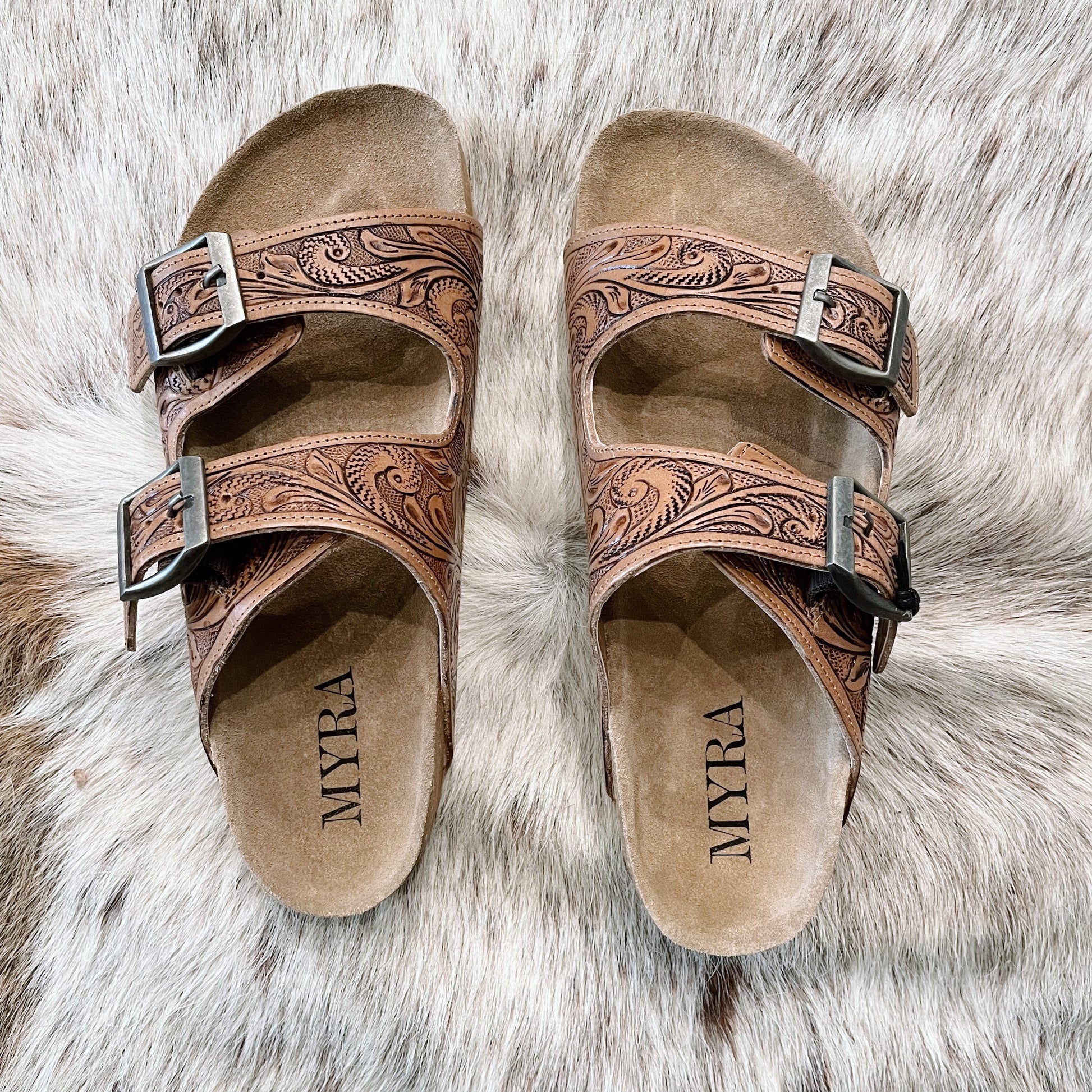 Tooled Leather Sandals – Cowbabes Designs