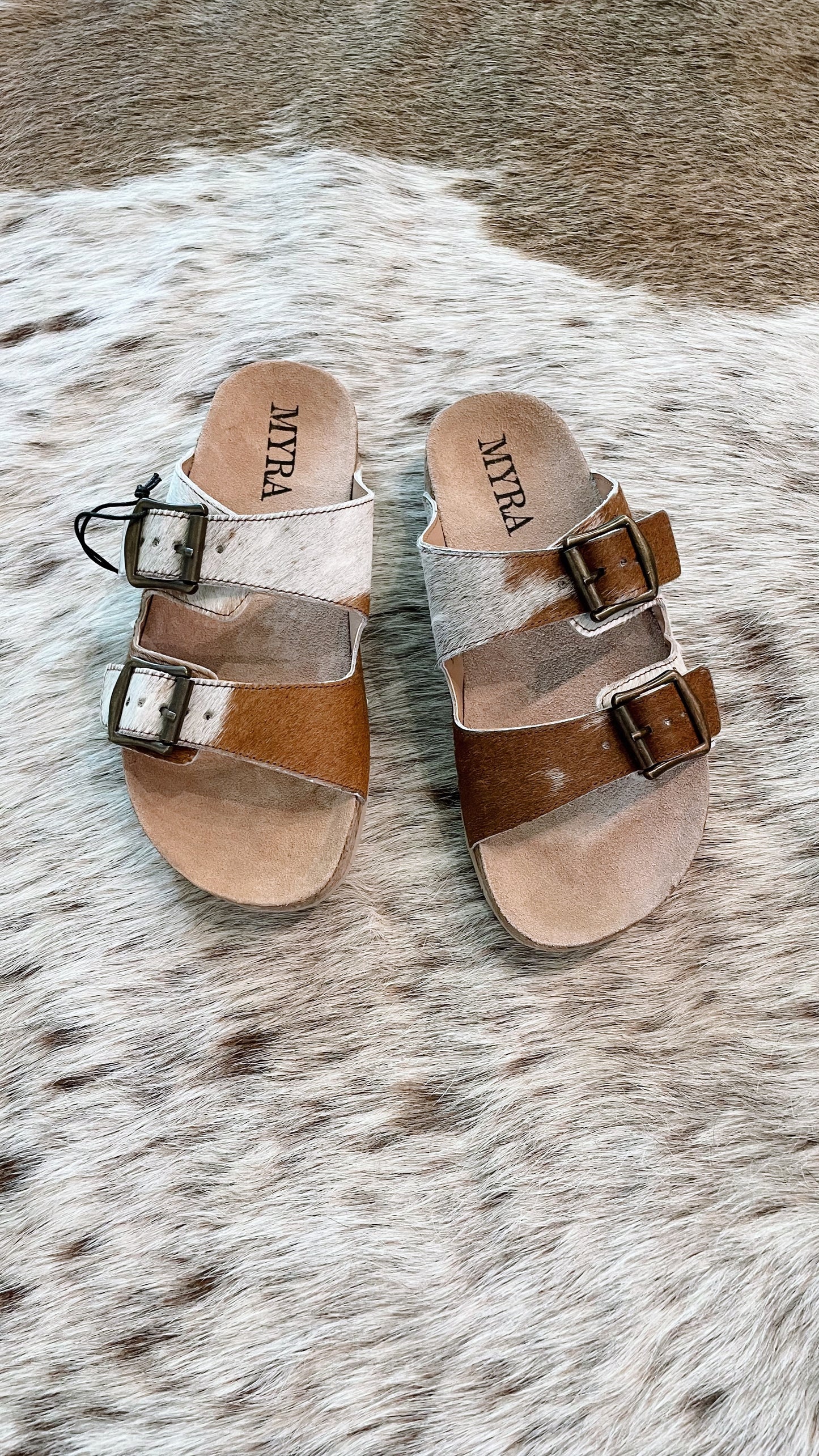 Cowhide Sandals