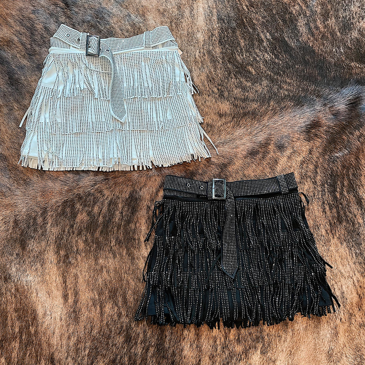 Stacy Fringe Skort