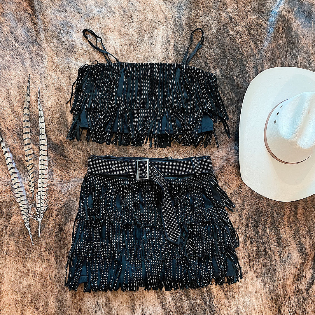 Stacy Fringe Skort